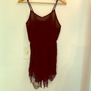 Black lace romper